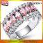 925 starling silver Unique Colorful Cubic Zirconia fashion party finger rings Size 6-7-8-9