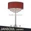 modern european style table lamp crystal home goods crystal chandelier table lamps with wooden look fabric