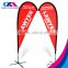 hot sale advertise durable outdoor use fly teardrop flag