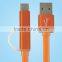 Flat Micro USB Cable for Huawei Samsung Mobile Phone