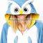 Wholesale Warm Embroidered Owl Flannel Onesie