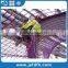 Hot selling PP/PE/PET Polyester /nylon material knotless safety net safety netting for construction