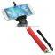 retractable silicone handheld smartphone bluetooth tripod with cable selfie stick