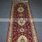 persian design red runner made in china, handmade silk carpet factory in guangzhou china