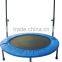 Gym Equipment Adult Indoor Mini Trampoline With Handle Bar