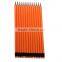 Bright Orange Fluorescent paint HB Plastic Pencil with Eraser Topper