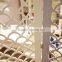 Living room decor clear plastic shelf divider white screen