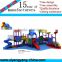 Kids outdoor playground plastic slide playground for sale