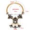 Europe fashion high-end custom color crystal flower necklace Exaggerated fashion jewel clavicle short chain