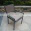 Home garden padded polywood stackable garden chair
