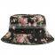 Factory manufacture direct selling floral print roll up bucket hat wholesale
