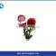 Jewelry Boxes Red Rose Flower Design Flocking Box Made For Hot Sale