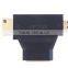 Micro Hd+Mini HD Male to HD Adapter Converter Male to Female With Built-in Chipset and UP to 1080p Supported