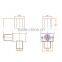 6VDC stainless steel flow control sensor sanitary water electric valves drain valve
