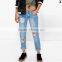 vintage wash low rise distress boyfriend jeans JXA094