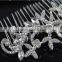 Silver Wedding Bridal Diamante Rhinestone Hair Comb Jewelry Accessories Head Piece Hairpin Clip