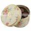 Guangzhou factory luxury round cardboard box for chocolate/candy packaging