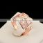 Vintage Ring Designs Carved Hollow Wide Finger Rings Rose Gold Plated High Quality Rings For Men