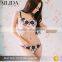 Wholesale Gorgeous Women's Push Up Bra Set Soft Cup Embroidered Underwear Set