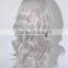 Fashion gray synthetic wig Show girl Long kinky curls wig N390