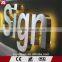 Outdoor advertising wall mount backlit LED channel letter