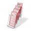 Custom 3 tiers acrylic brochure display stand