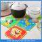 fashion silicone pot mat cartoon silicone cup mat