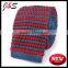 New Arrival Red Blue Stripes Knitted Tie KT062