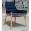 New Design Cheap Comfortable Wood Fabric Chair