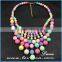Top quality wholesale fashion rainbow bead stones hot fashion necklace