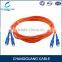 High quality single mode standard 2 core fiber optical sc patch cord