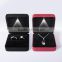 Wholesale High quality metal LED light jewelry ring box with PU leather
