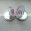 beautiful personalized promotinal tinplate pocket badge mirror/tinplate mirror cosmetic with box