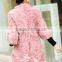 2015 real knitted dyed color lamb fur coat for women