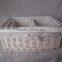 Garden Style Cotton Twill Flower And Bird Printed Bread Basket