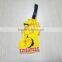 Custom soft pvc luggage tag