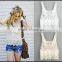 Fancy White Loose Tops Crochet Sweater Tank Top For Women