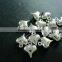 8*10mm rhodium plated brass heart shape pendant charm DIY jewelry 1820275