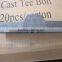 Cast tee bolt/ T-casting with bolt and washer