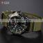 Shark Army Mens Army Green Nylon Quartz Military Sport Analog Watch