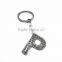 Hot Sale Fashion Custom Letter Crystal Metal Key Chain