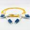 fiber optic OM3 OM4 LC uniboot patch cord