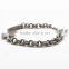 Stainless steel motorcycle chain bracelets with cross charm