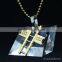 2016 Fashion Pure Silver Unique Women Gemstone Cross Pendants