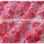 Newest design red floral water soluble sequin lace fabric for garment