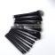 New style wooden handle classic black cosmetic makeup brushes professional free sample