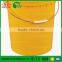 Yellow Plastic Bucket 30L for Construction