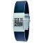 QR Code Engraved Silicone Bracelet With Metal Clasp