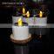 Solar Power Rechargeable LED Tealight Candle Flameless,Amber Yellow Light,Perfect Table Top Decoration For Home,Restaur