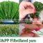 Artificial Grass Fibrillated Yarn for soccer